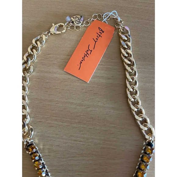 NWT Betsey Johnson Pink Pumpkin Necklace - Picture 3 of 9